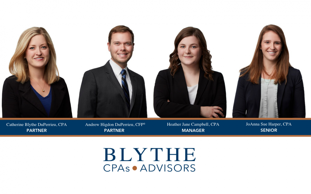 Blythe CPAs & Advisors Announces Staff Promotions