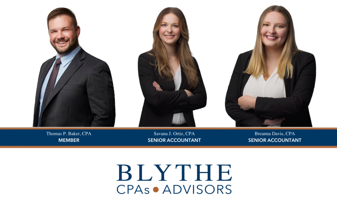 Blythe CPAs & Advisors Announce Staff Promotions